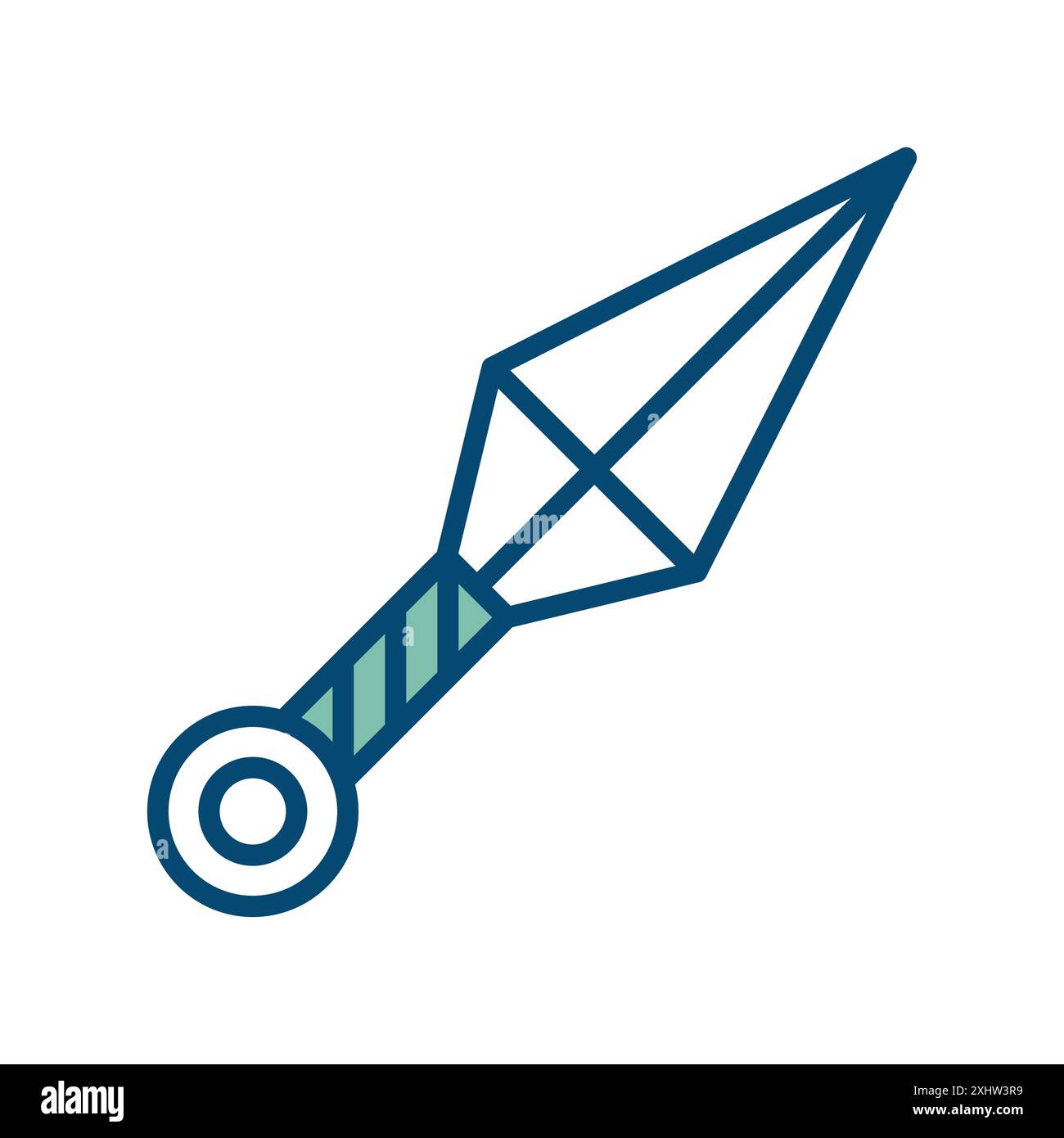 kunai icon vector design template in white background Stock Vector