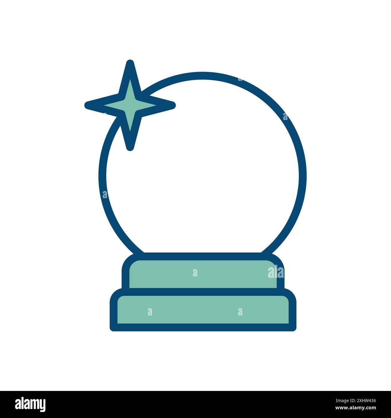 magic ball icon vector design template in white background Stock Vector