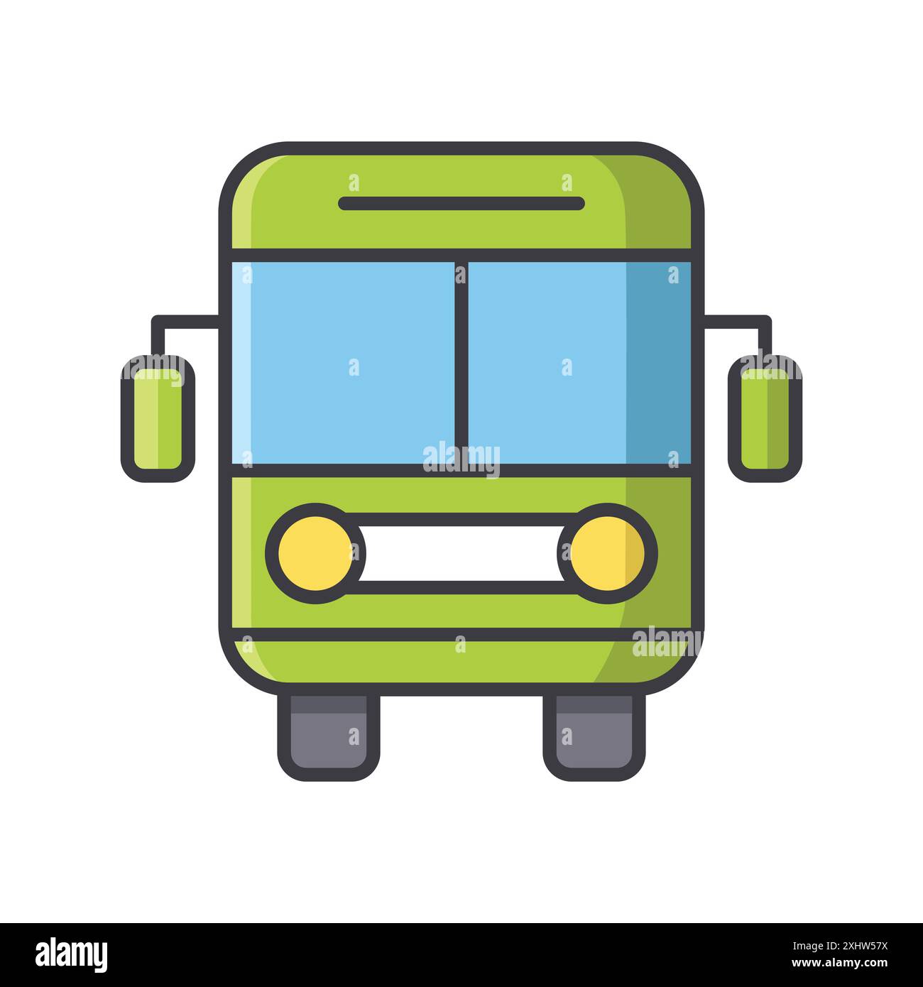 bus icon vector design template in white background Stock Vector