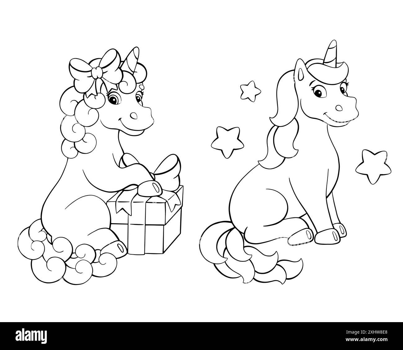 Coloring book page for kids. Cartoon style character. Vector ...