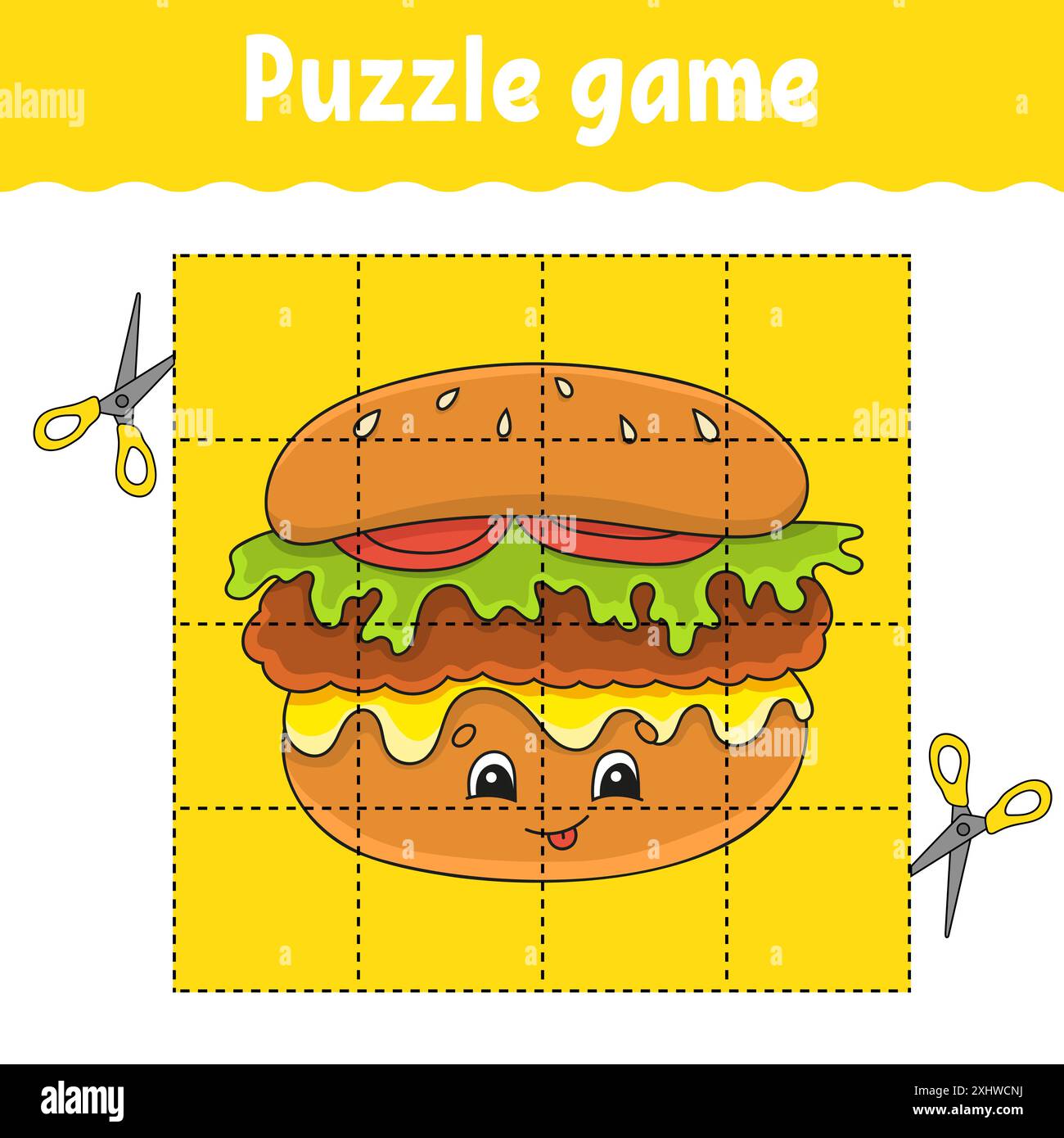 Barbecue Riddles Puzzle game for kids. Education developing worksheet. Learning game for ...