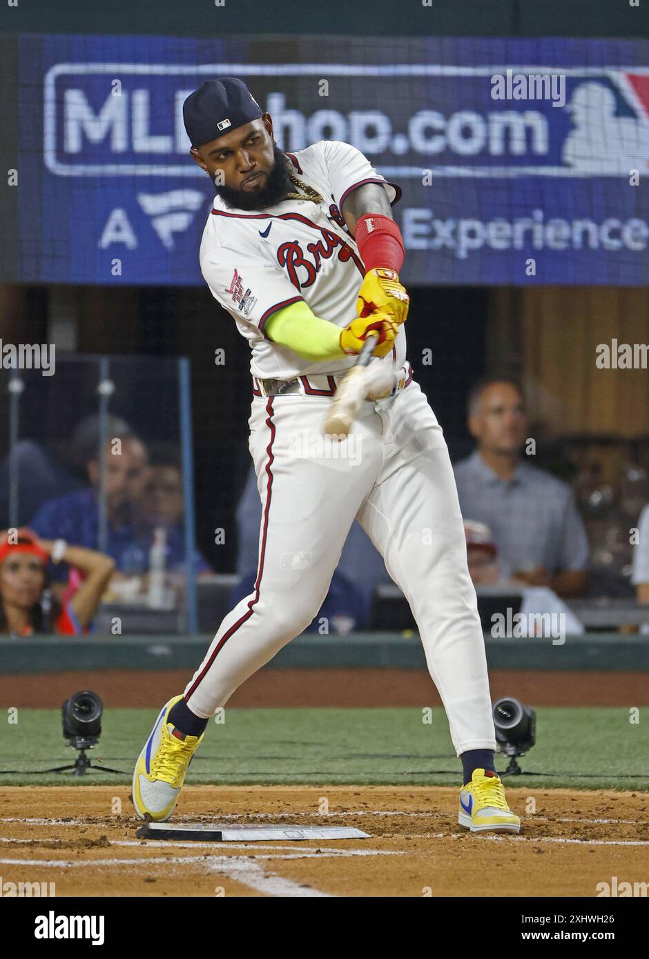 Arlington, Texas, USA. 15th July, 2024. Marcell Ozuna of the Atlanta