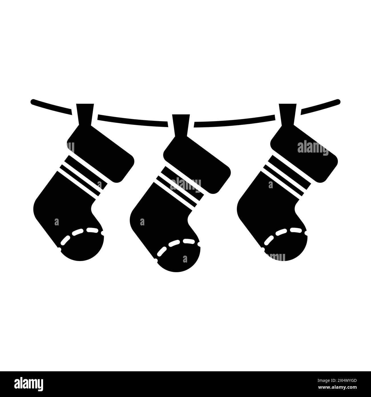 christmas shocks icon vector design template in white background Stock ...