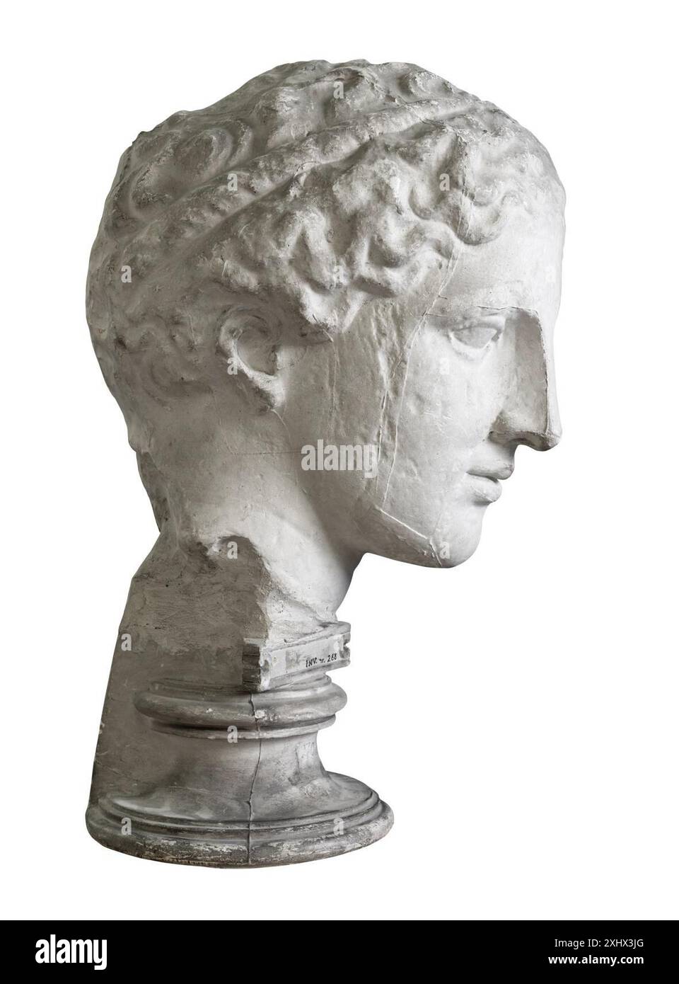 Head sculpture of a woman, known as the Weber-Labord head, showing ...