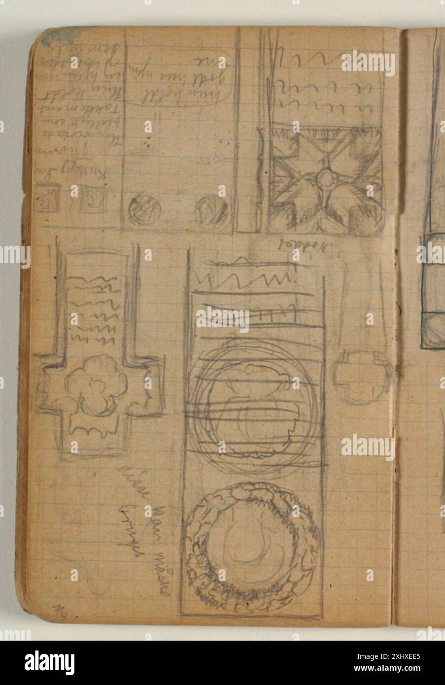 Niels Larsen Stevns’ drawings of Ester Bale's tombstone showing ...