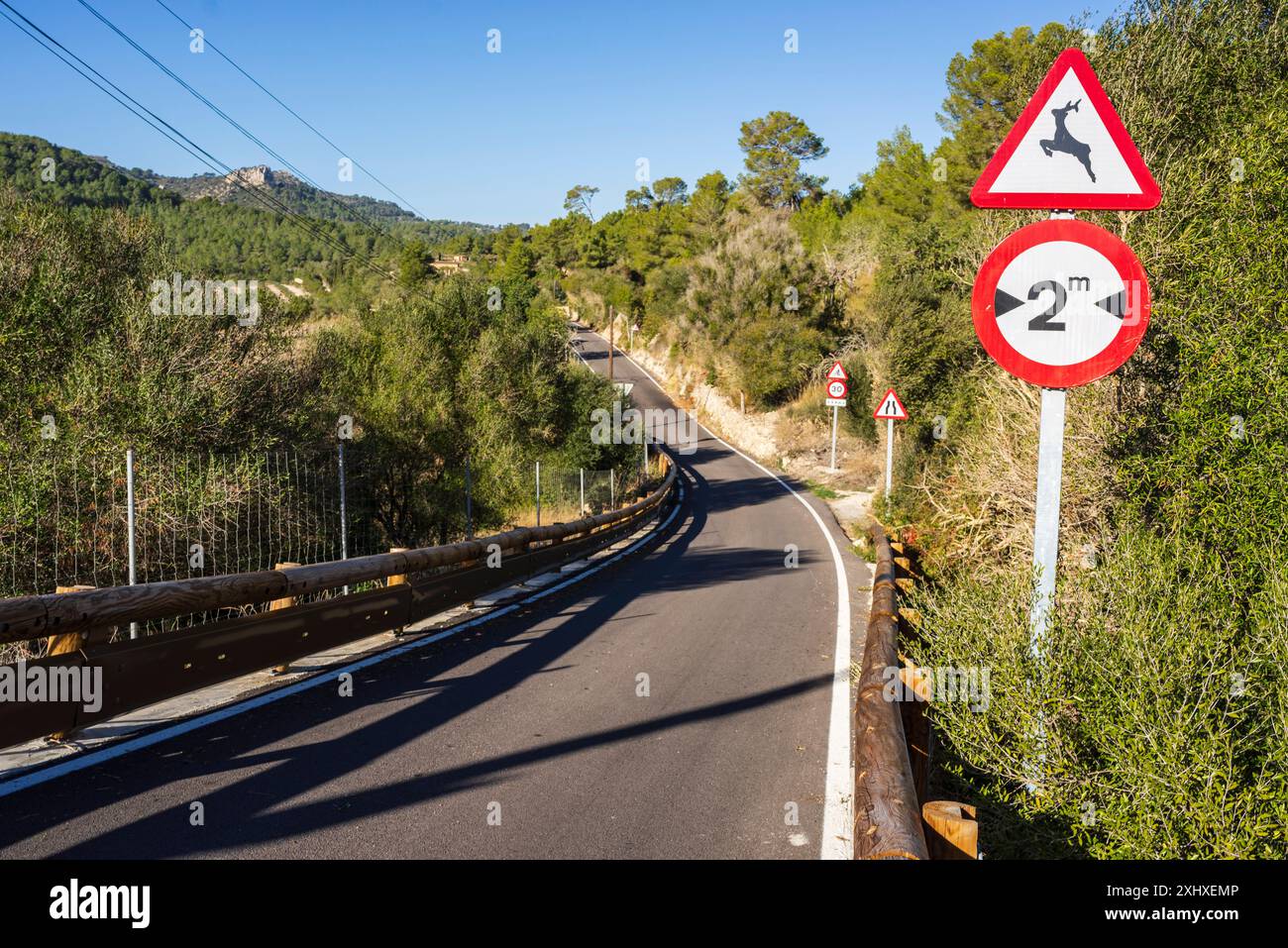 Sa Mola Road, Manacor, Majorca, Balearic Islands, Spain Stock Photo