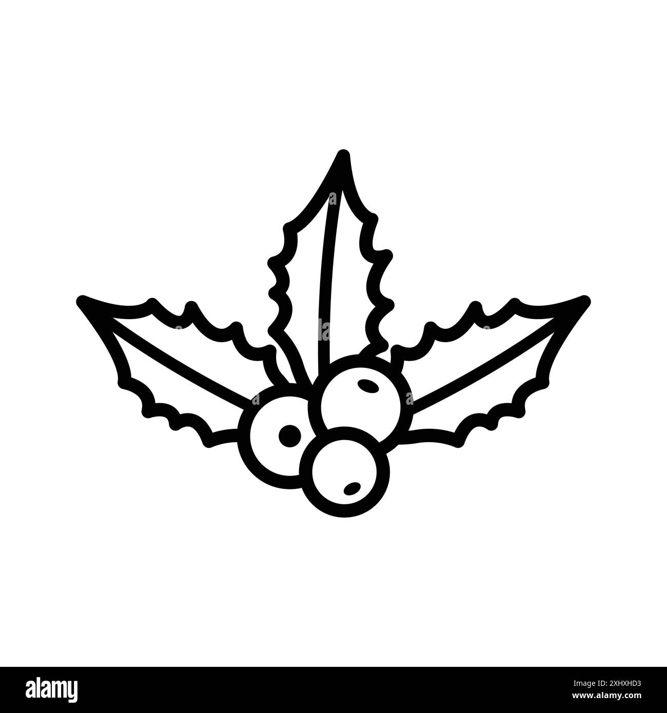 holly icon vector design template in white background Stock Vector ...