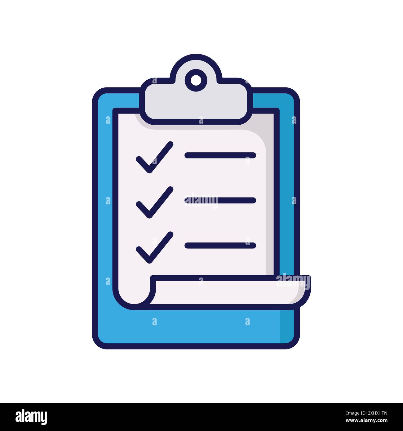 clipboard icon vector design template in white background Stock Vector