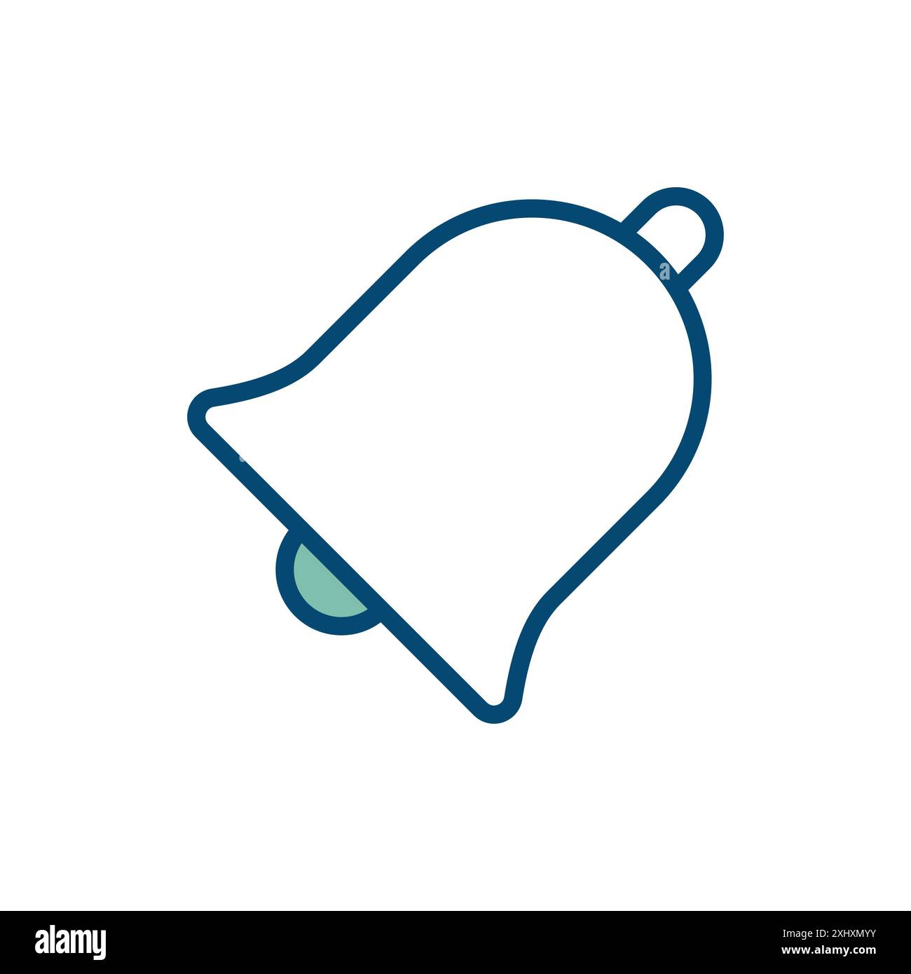 christmas bell icon vector design template in white background Stock Vector
