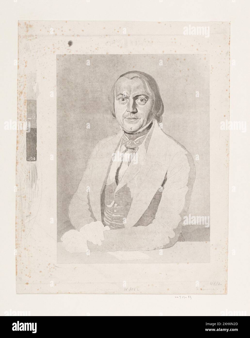 Monrtad An engraving depicting Bishop D. G. Monrad, showing the bishop's face ...