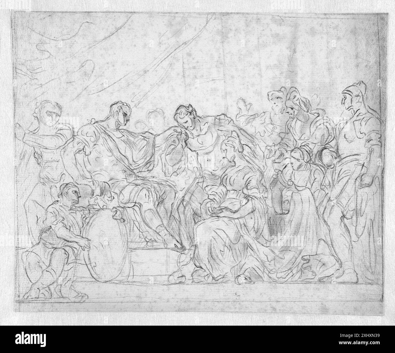 Clemency Drawing Example Drawing depicting the continence of Scipio, illustrating a historical ...