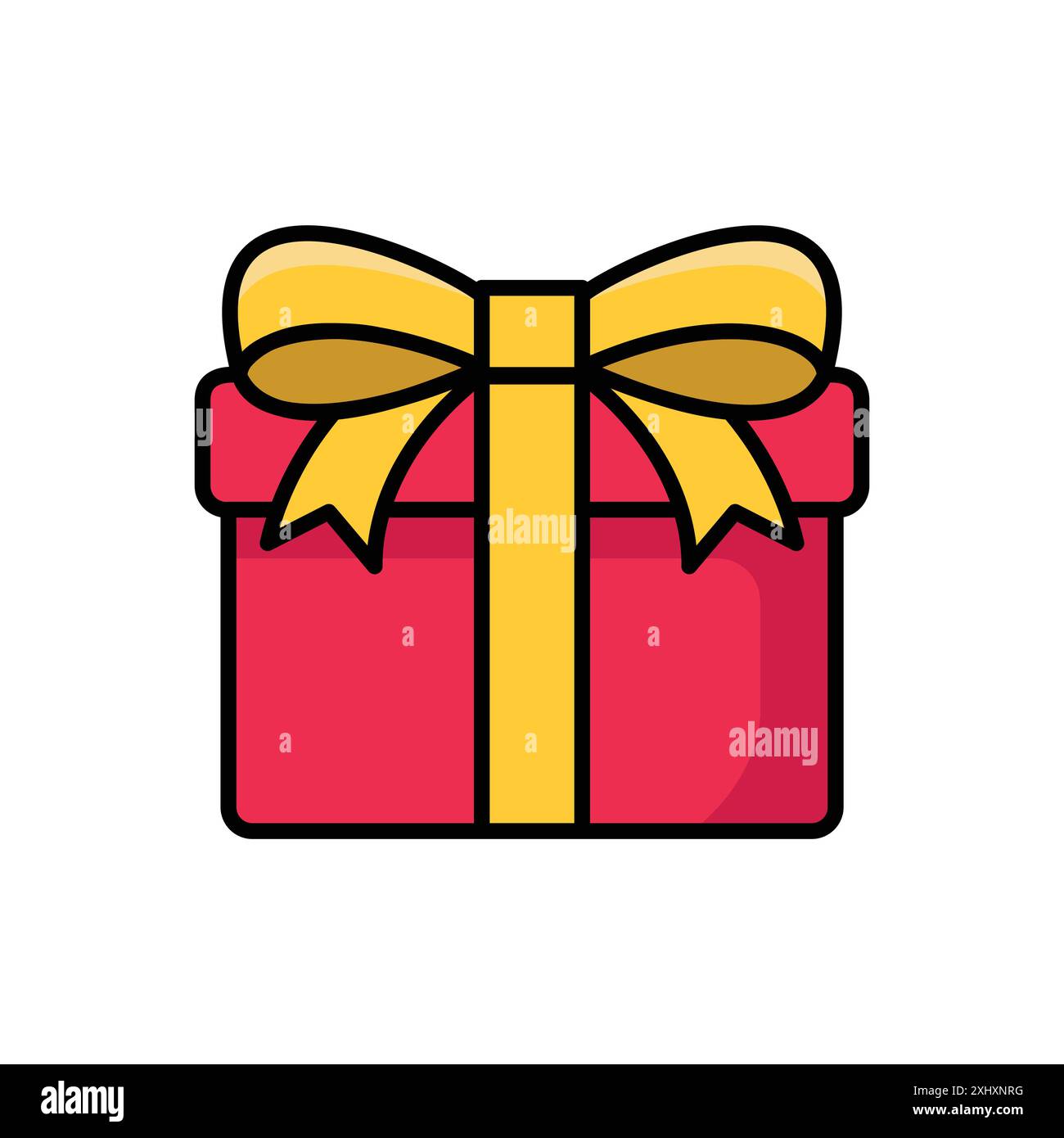 gift icon vector design template in white background Stock Vector