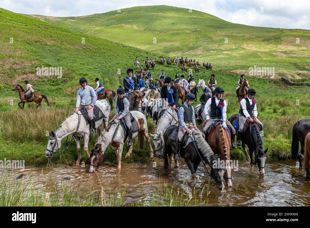 Hawick, Scottish Borders, Scotland, UK. 25th May 2024. Hawick Common