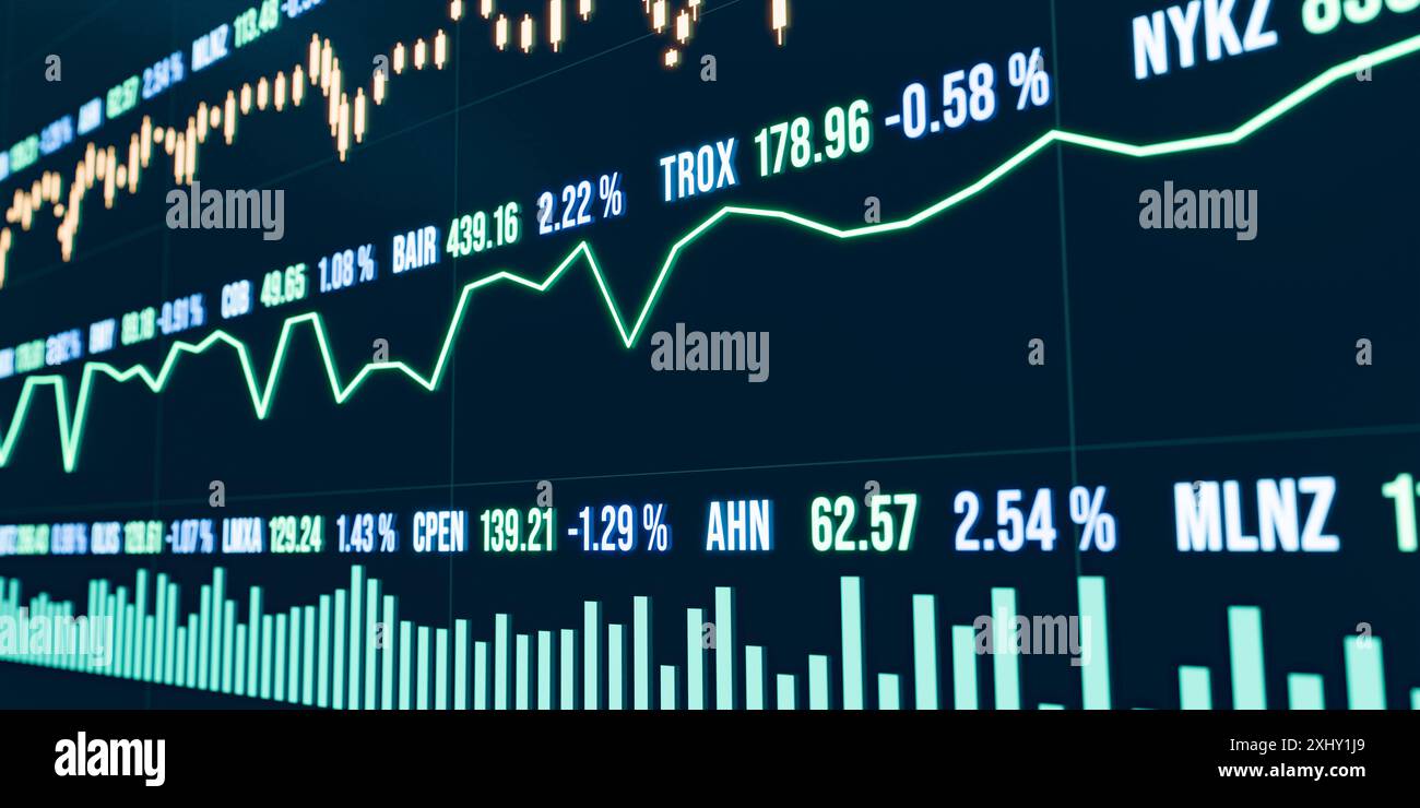 Stock line charts hi-res stock photography and images - Alamy