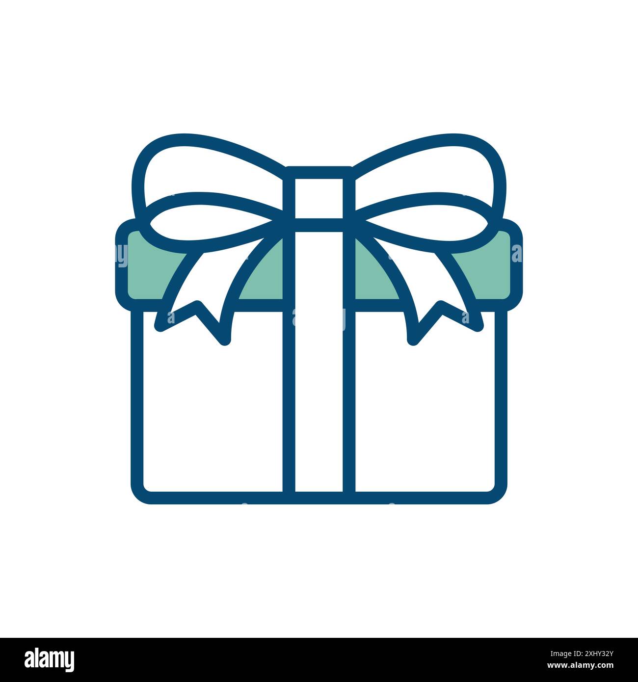 gift icon vector design template simple in white background Stock Vector
