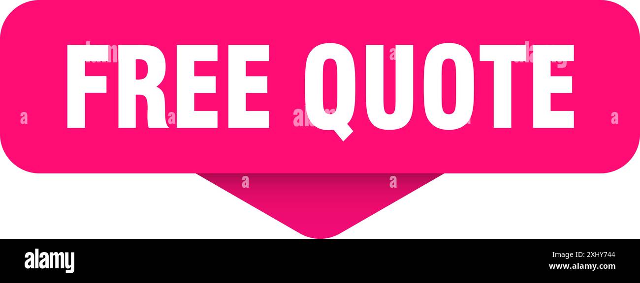 free quote sticker. free quote sign on transparent background ...