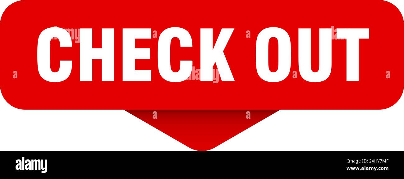 check out sticker. check out sign on transparent background ...