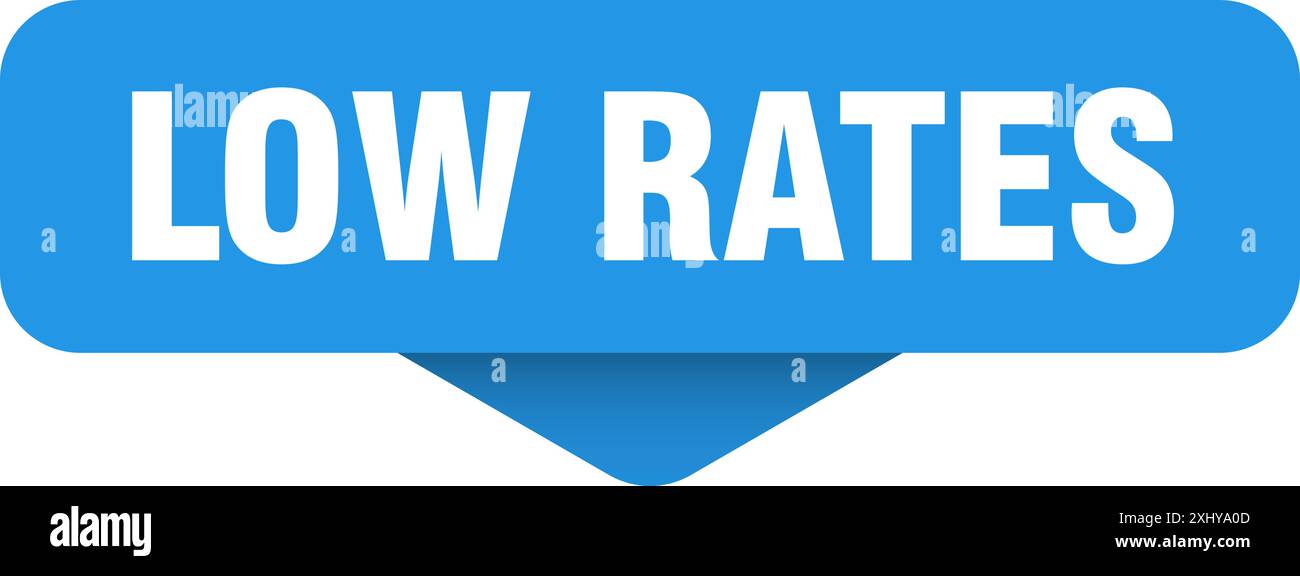 low rates sticker. low rates sign on transparent background ...