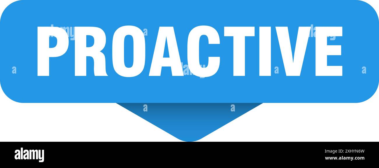 proactive sticker. proactive sign on transparent background ...