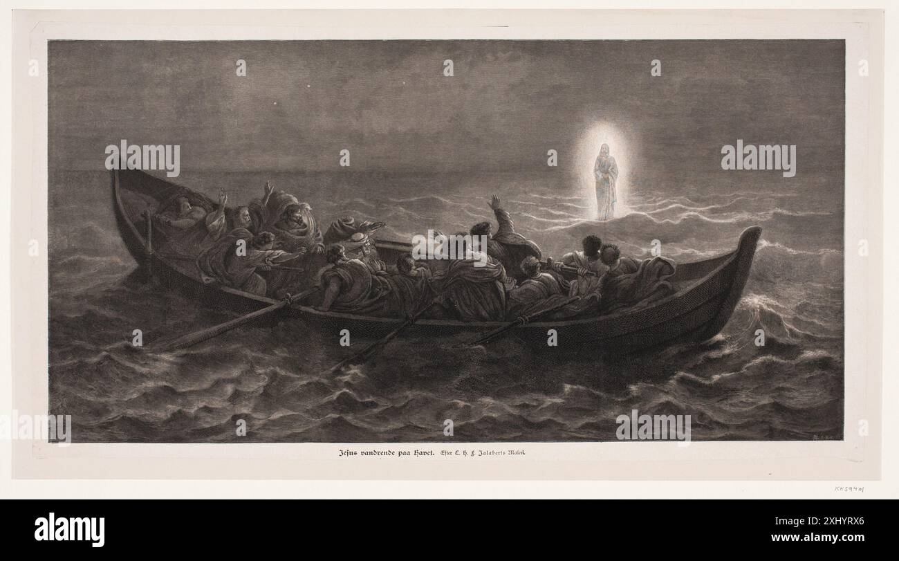 Woodcut print by André Bork and Charles François Jalabert Woodcut print by André Bork and Charles François Jalabert