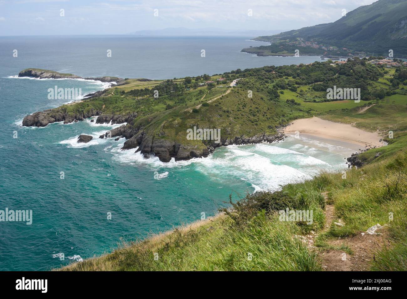 panoramic view of Sonabia bay Stock Photo