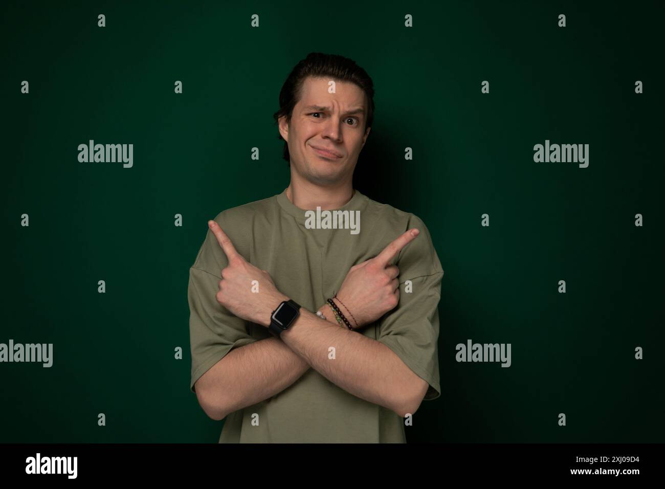 Strong man stands hands hi-res stock photography and images - Alamy