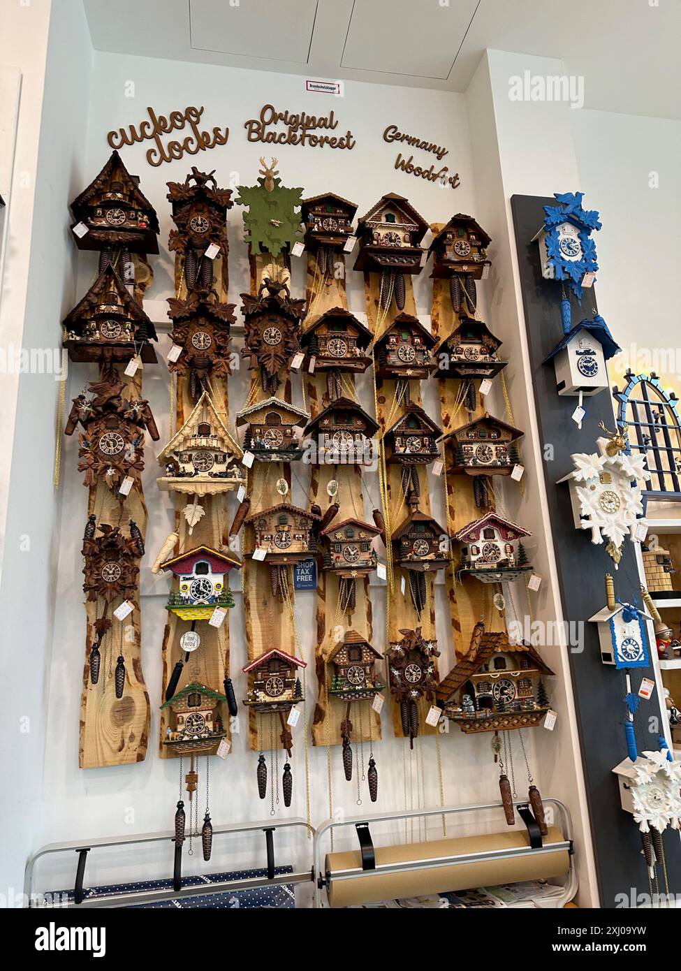 Berlin, Germany - July 2, 2024: Different beautiful clocks in shop ...