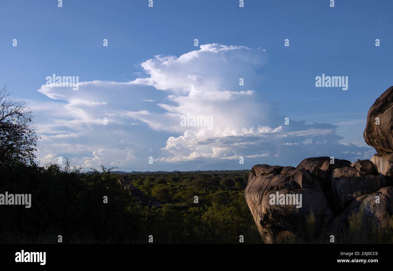 A Cumulonimbus clouds develops from the heat energy increasing the ...