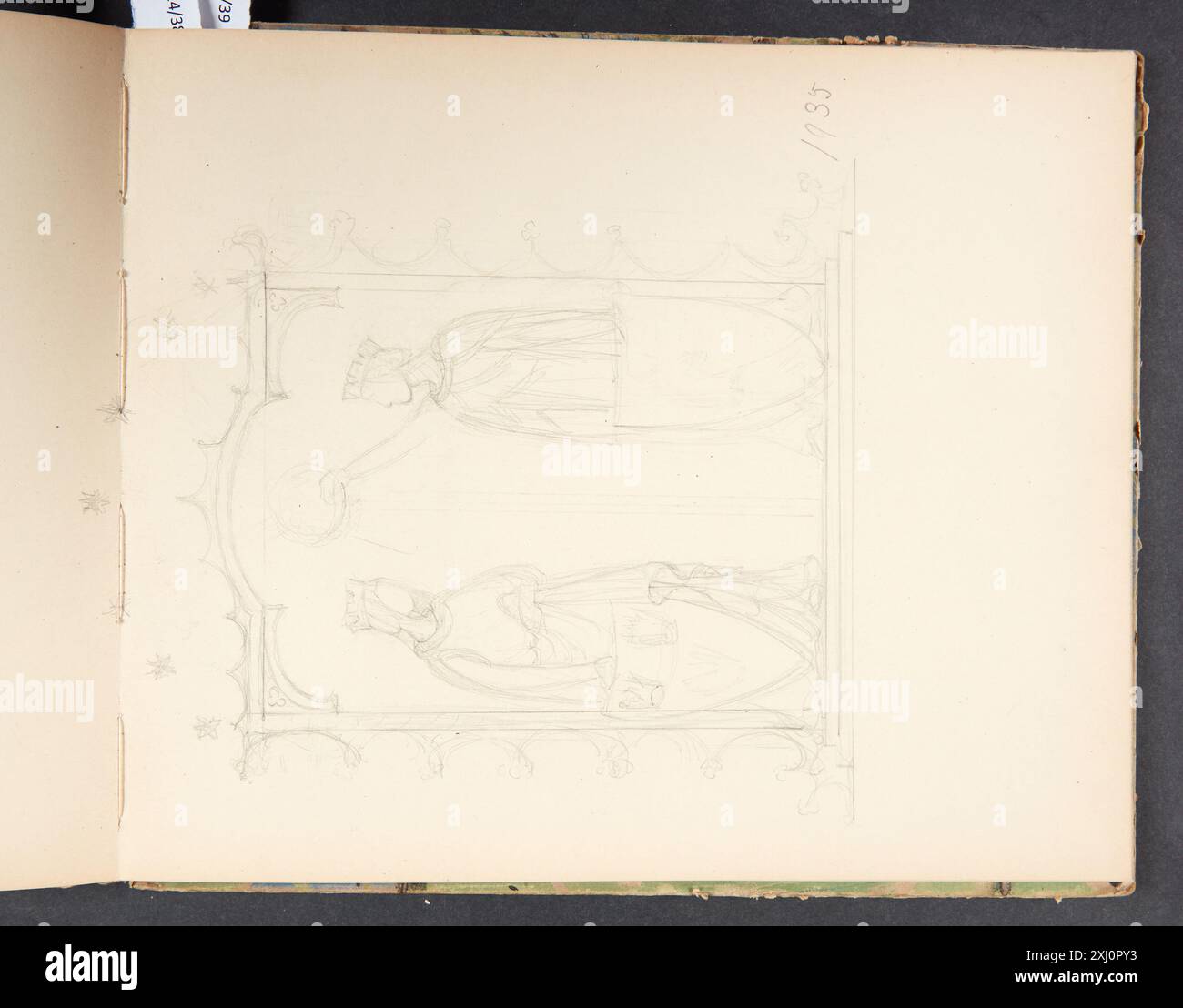 A drawing by Agnes Slott-Møller showing a composition draft ...