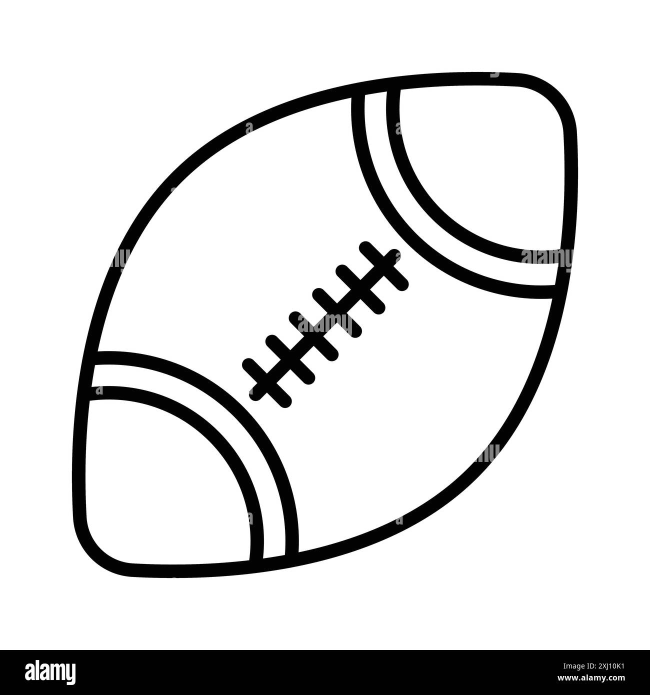 American Rugby ball icon linear logo mark set collection in black and ...