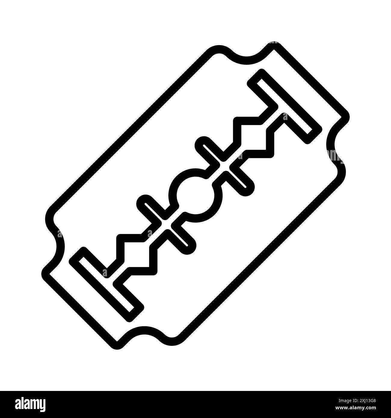 Blade razor icon linear logo mark set collection in black and white for ...