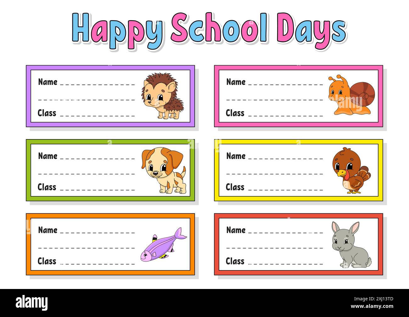Rectangular frame school supplies hi-res stock photography and images ...