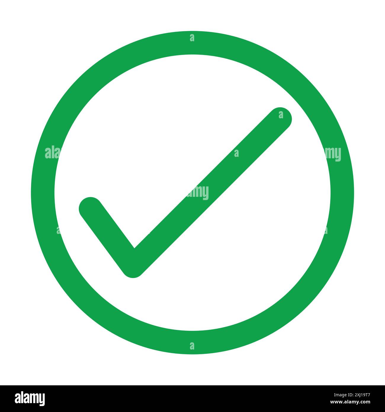 Check sign icon linear logo mark set collection in black and white for ...