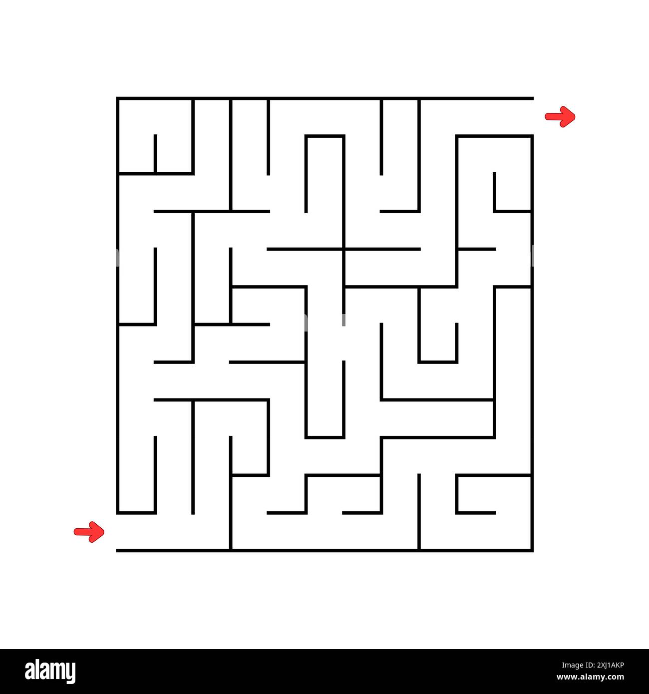 Abstact labyrinth. Educational game for kids. Puzzle for children. Maze ...