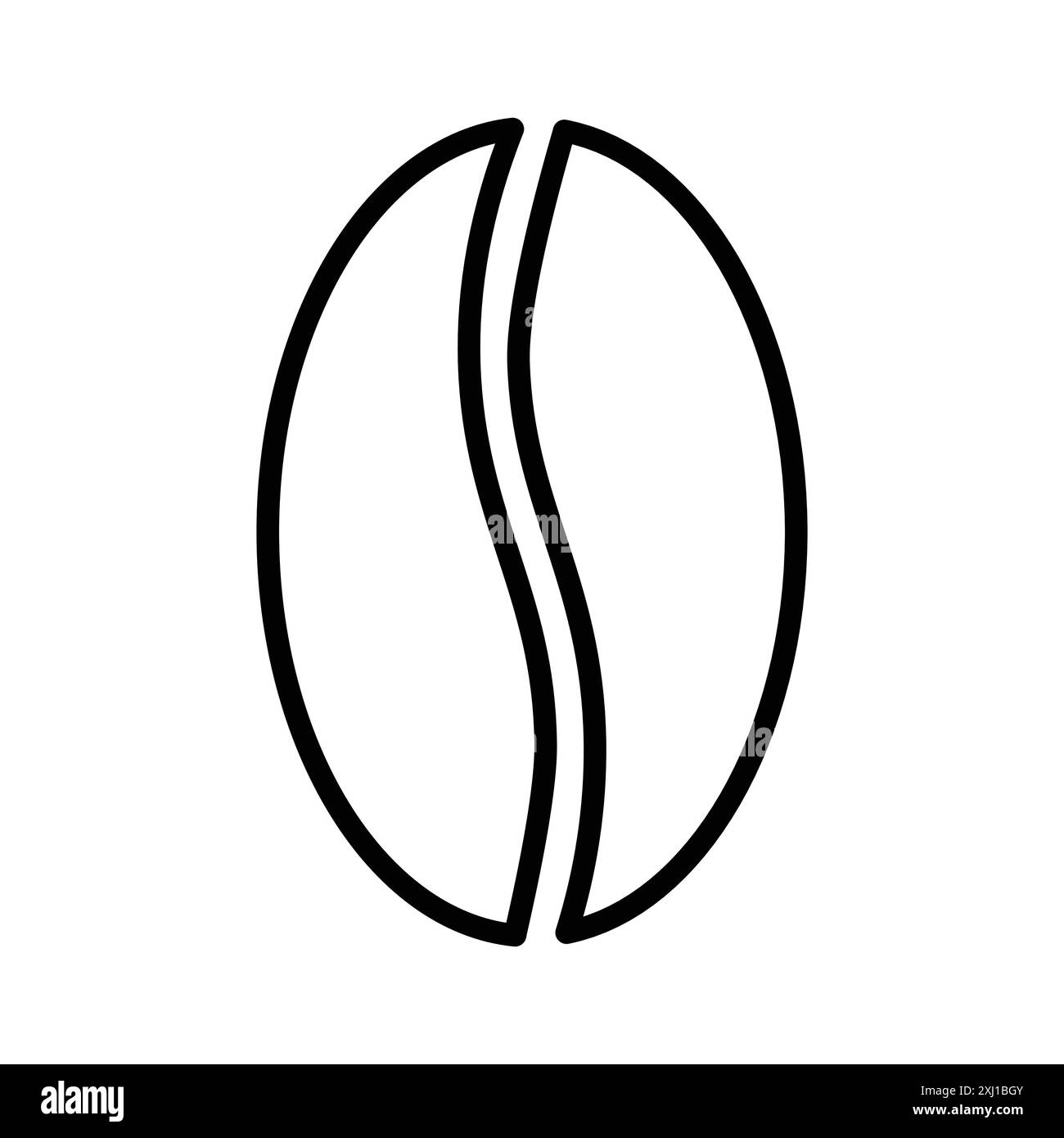 Coffee beans icon linear logo mark set collection in black and white ...