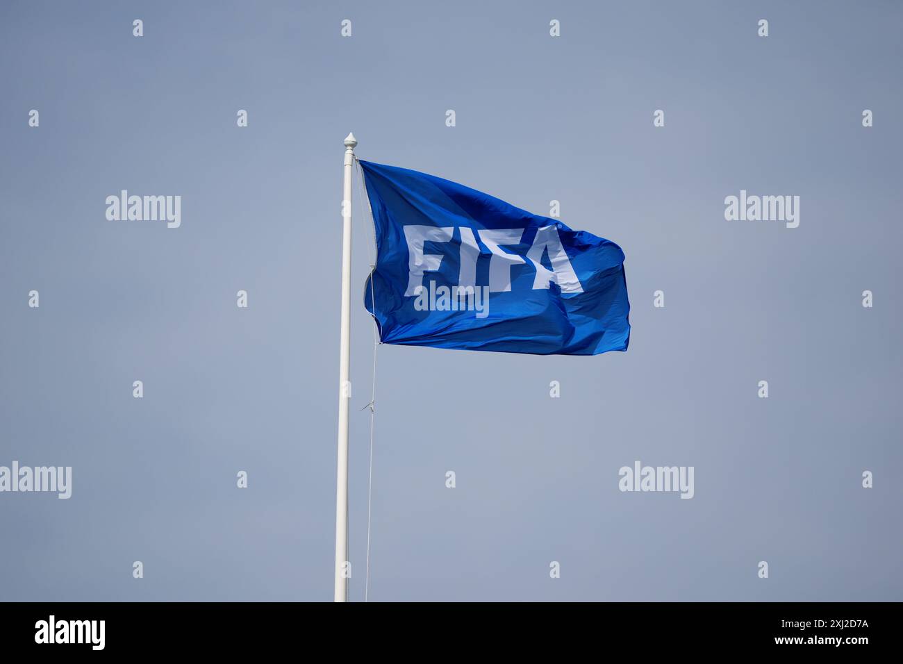 FIFA flag waves before the UEFA Women's Euro 2025 qualifying match at ...