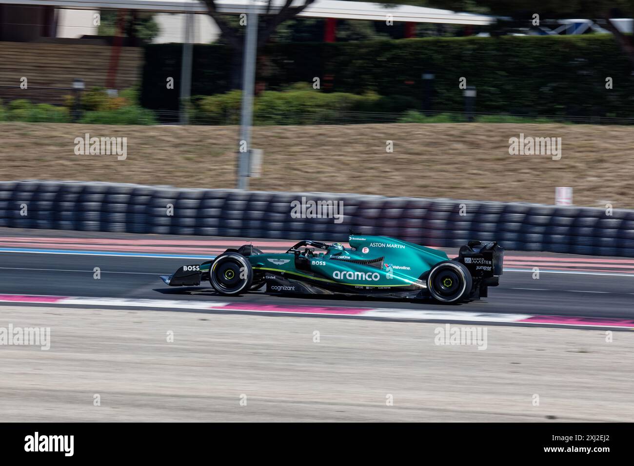 Private test ASTON MARTIN F1 Lance Stroll 2024 at Le Castellet, FRANCE ...