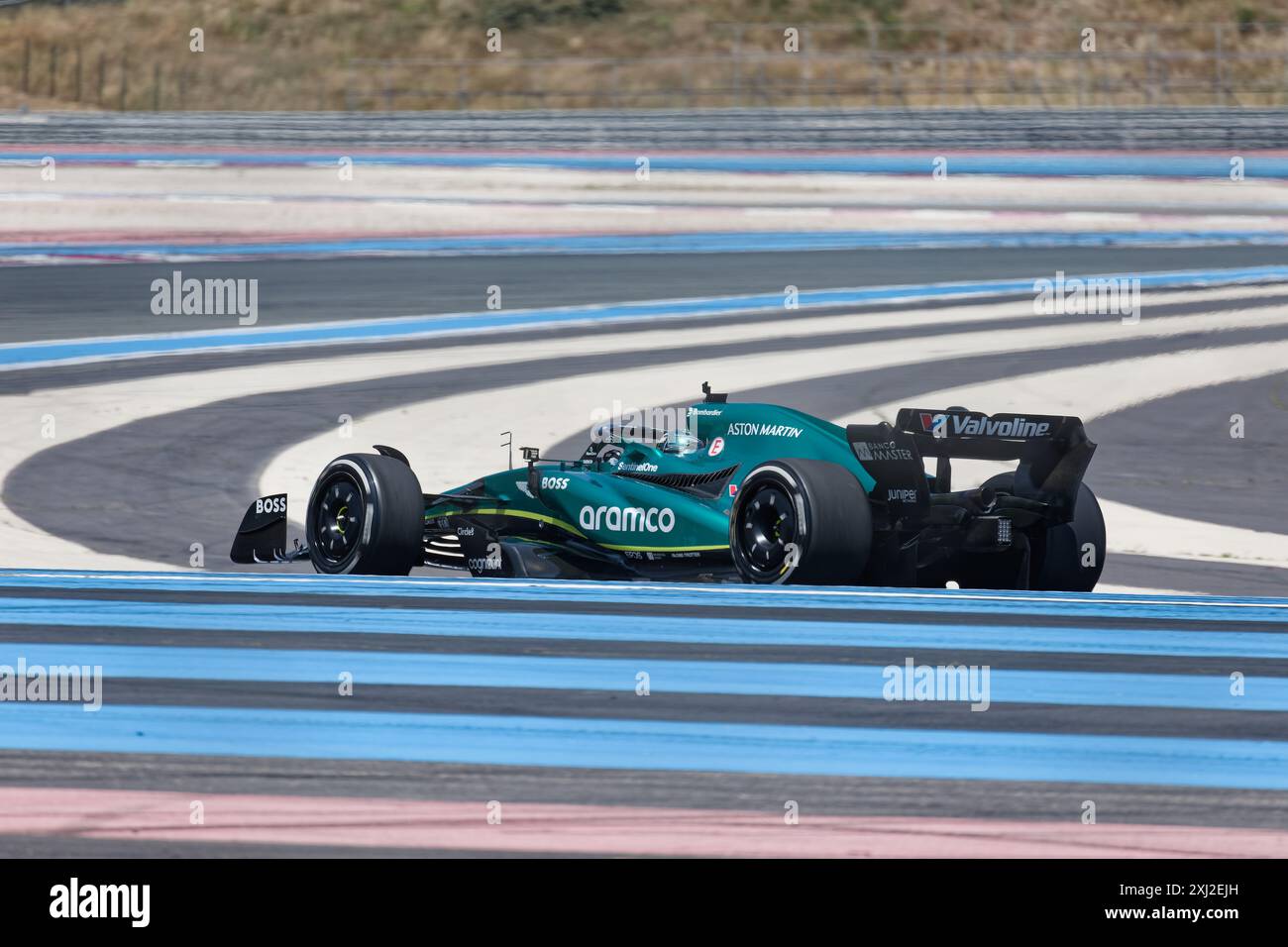 Private test ASTON MARTIN F1 Lance Stroll 2024 at Le Castellet, FRANCE ...