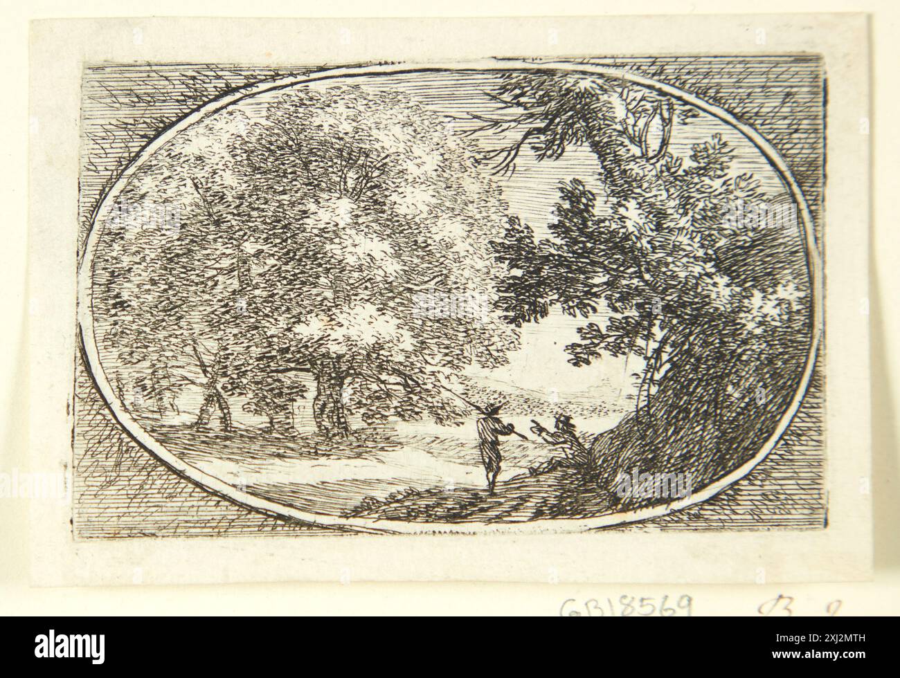Engravings In Trees Etching of a large tree in a landscape by Herman van Swanevelt (1601 ...