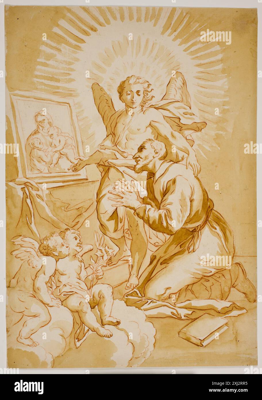 Drawing by Jakob Frey (1681-1752) and Carlo Maratti (1625-1713 ...