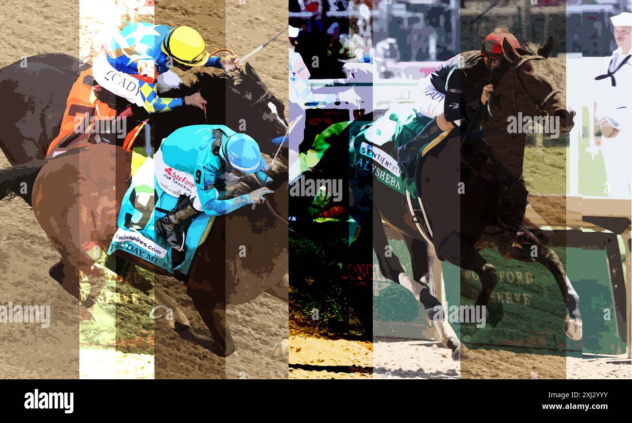 Horses jockeys neck racing hi-res stock photography and images - Alamy