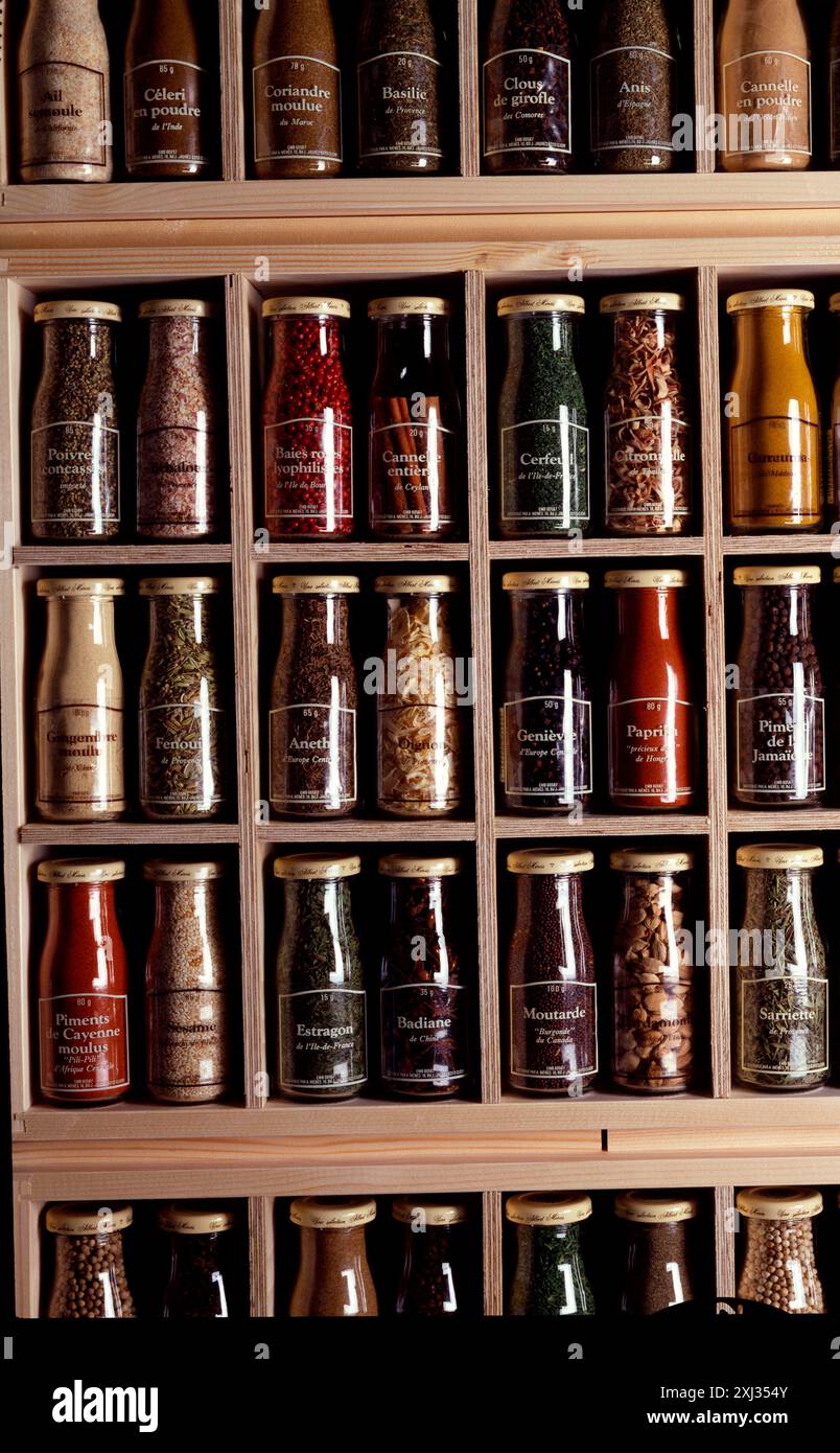 Spice rack Stock Photo