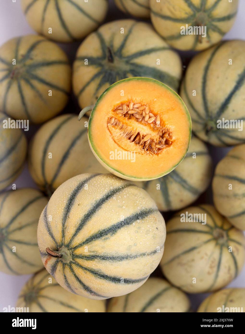 Melon melons display hi-res stock photography and images - Alamy