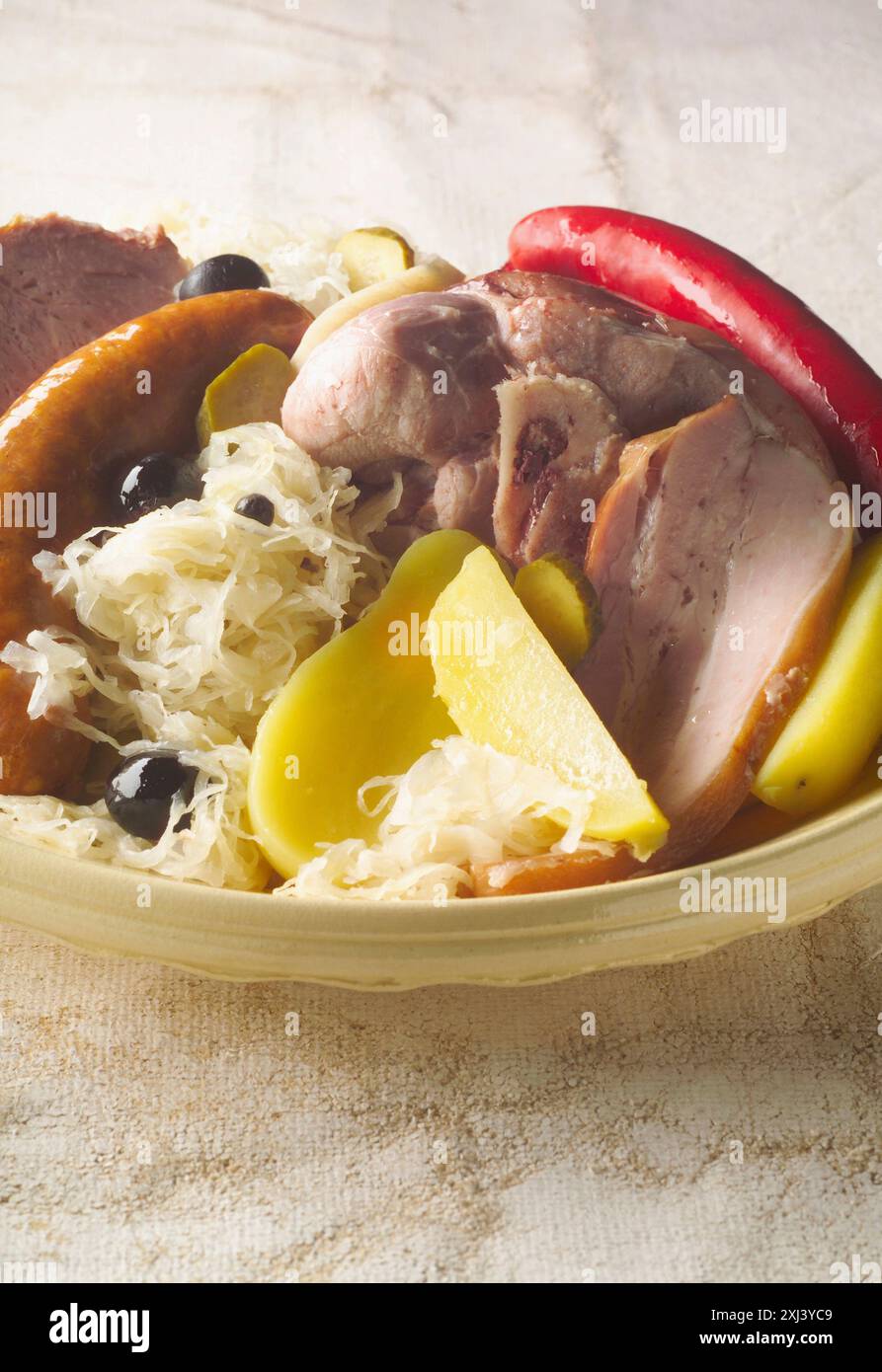 Alsation Choucroute Stock Photo