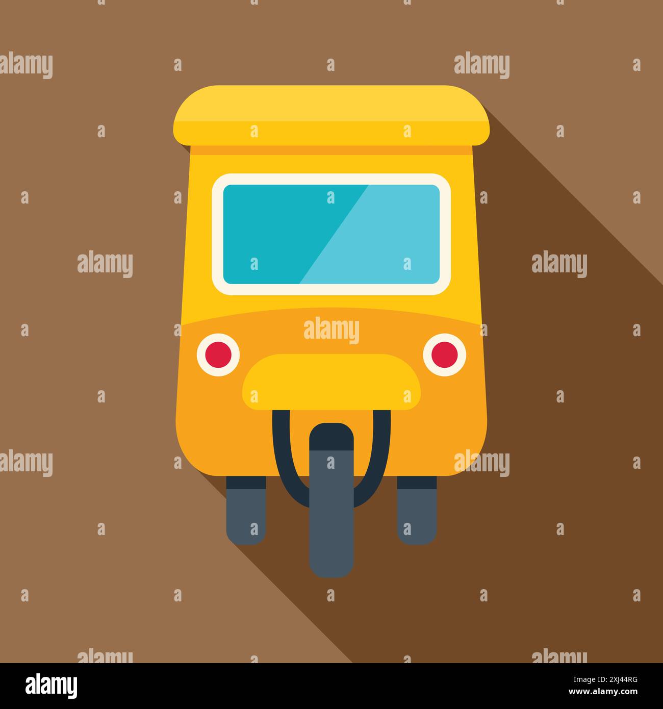 Auto rickshaw on street in Stock Vector Images - Alamy