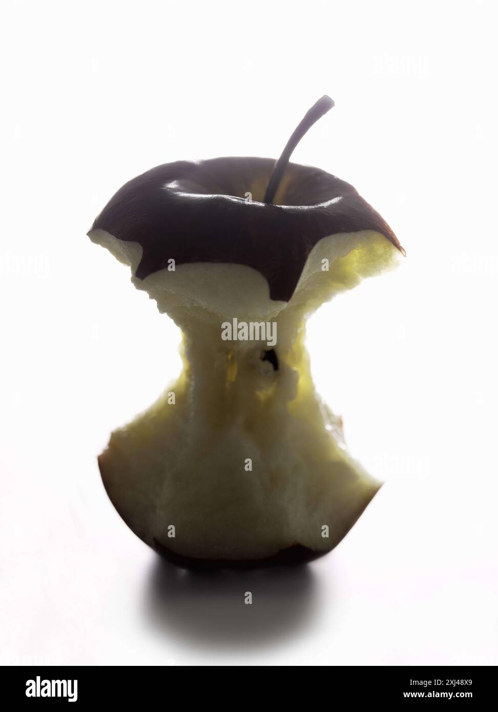Apple core Stock Photo