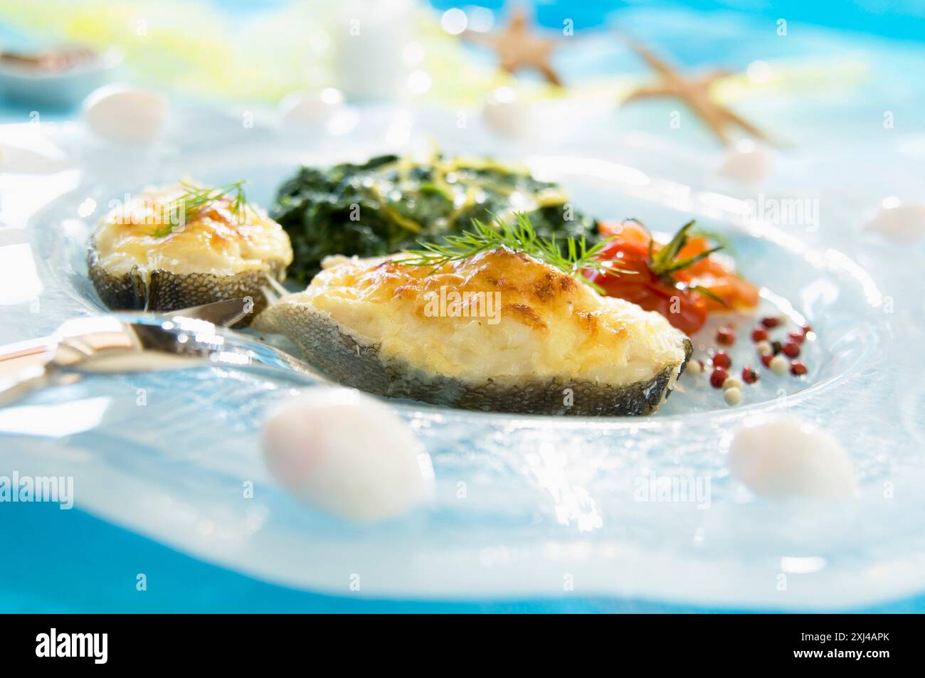 Theack Fish Fish vegetable gratin hi-res stock photography and images - Alamy