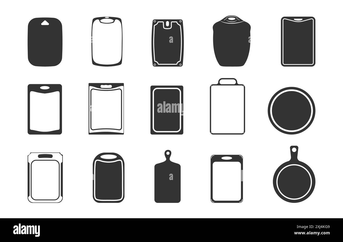 Kitchen cutting boards silhouette, Cutting board silhouette, Board