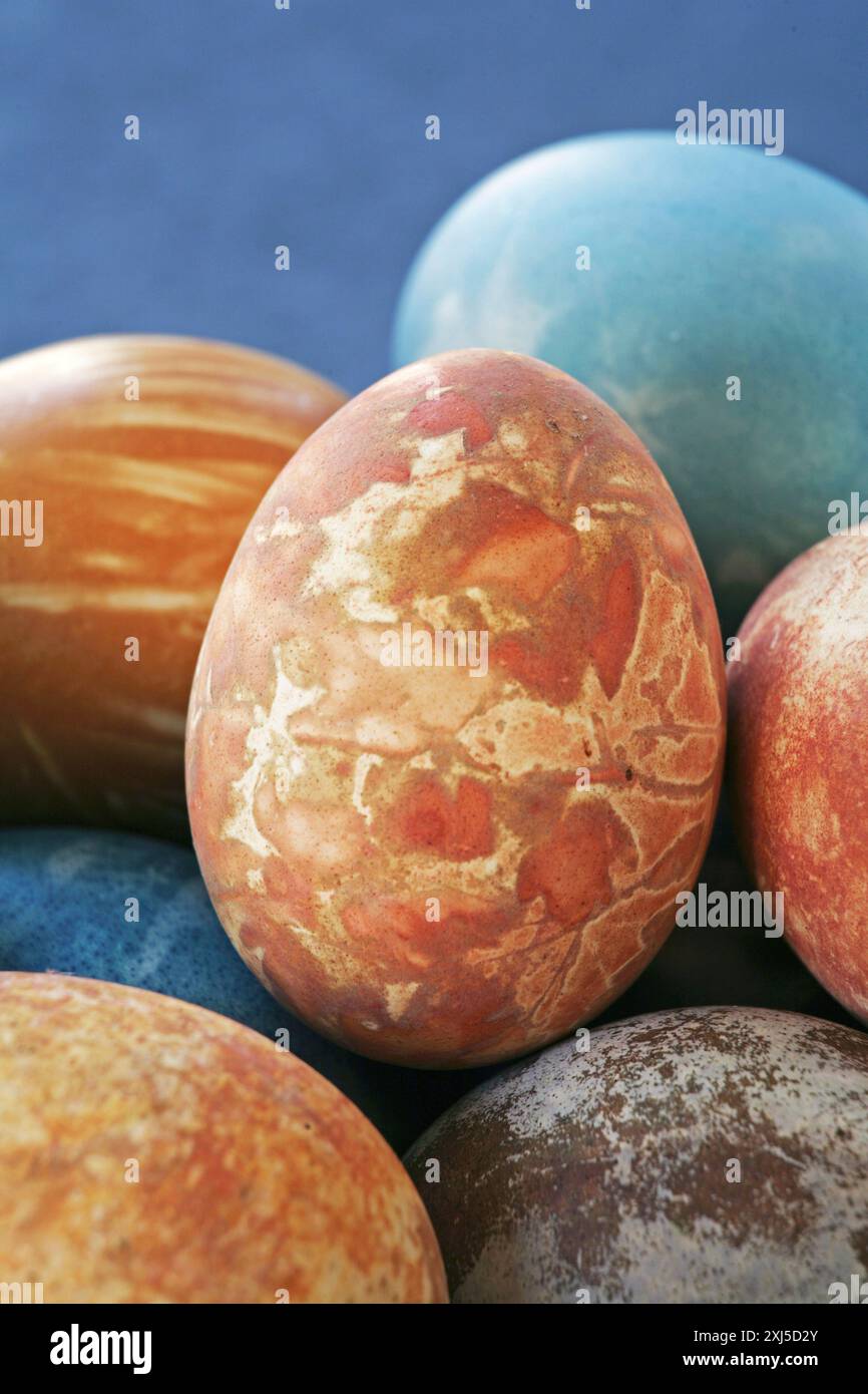 Painted Easter eggs Stock Photo