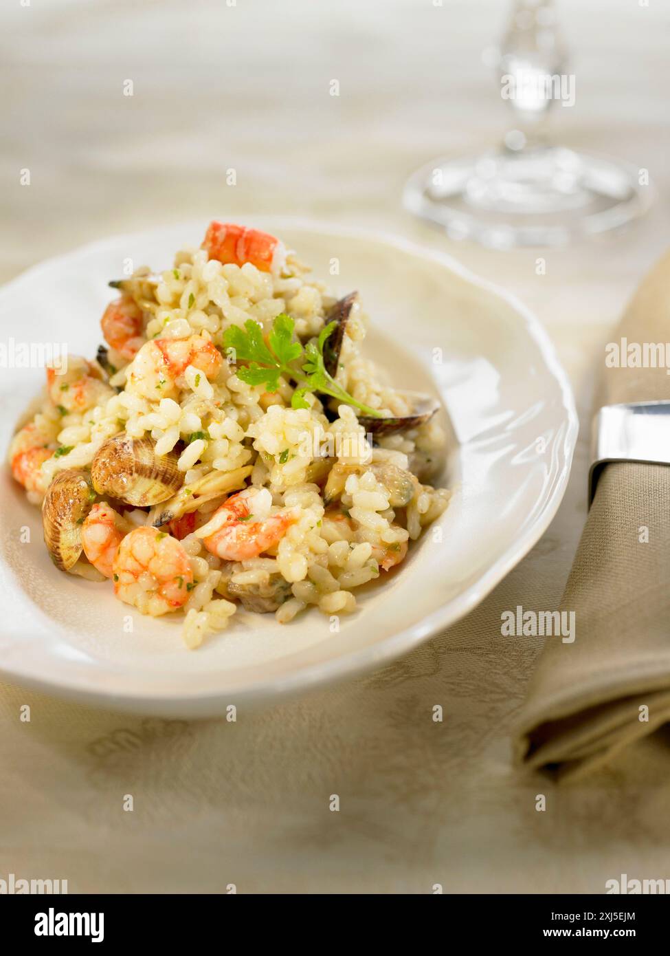 Shrimp Risotto Italian Italian style seafood hi-res stock photography and images - Alamy